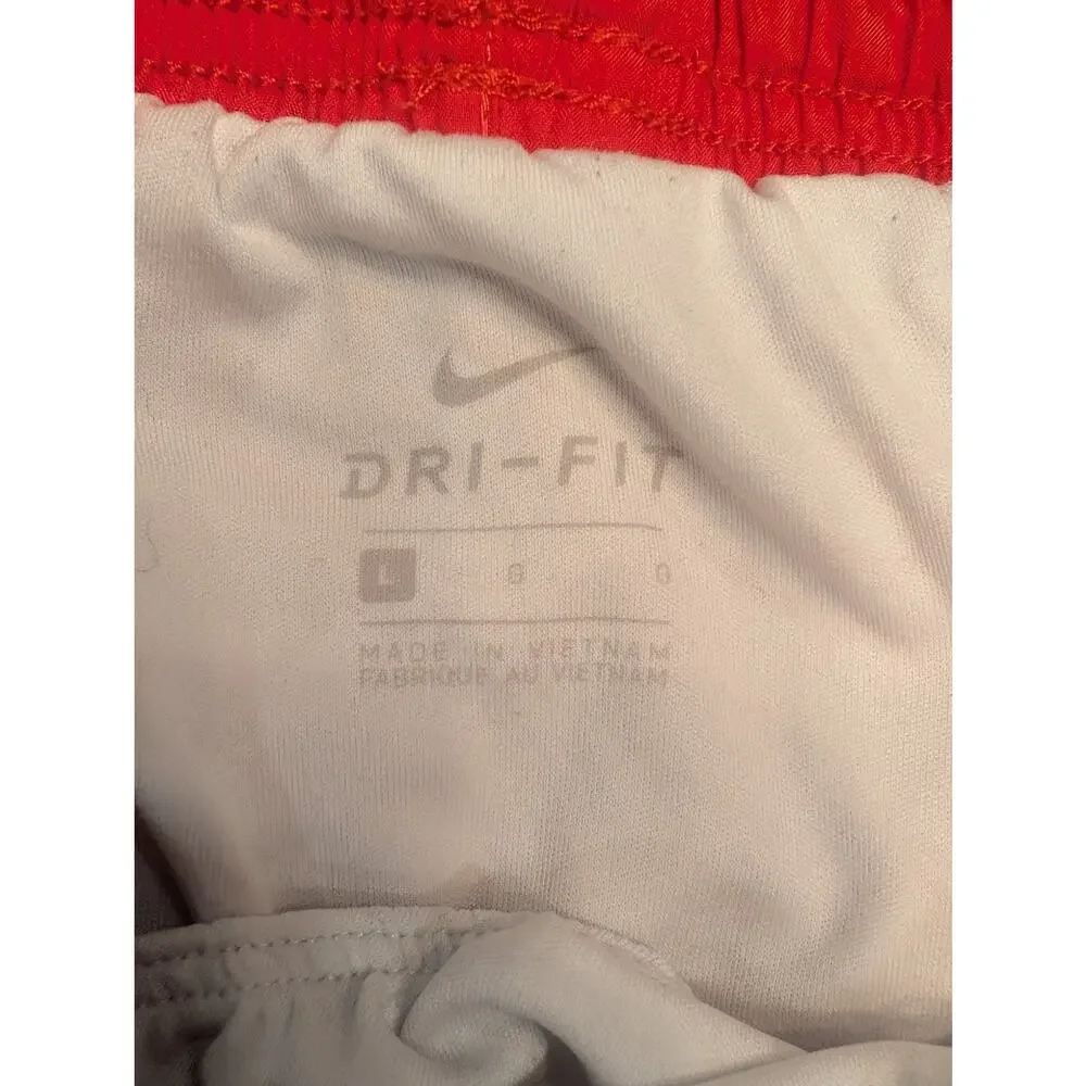 Nike Athletic Outfit, Tempo Shorts w/DryFit Tee, Youth Large, Red, LN